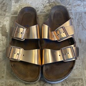 Copper Birkenstock Arizona